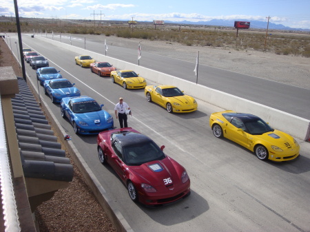 Test driving the Callaway prepared Corvette's