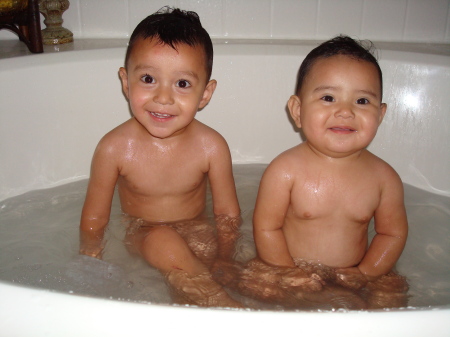 Bath Time after a day of fun.