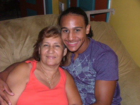 Mark and grandmom, Myriam.