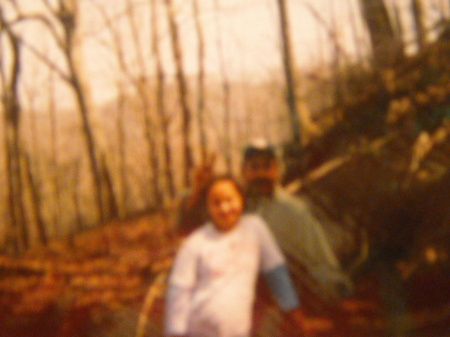 Lydia & I, WV Mountian top.