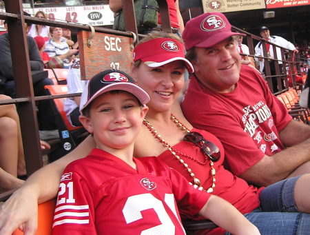 2008- 49ers game with my nephew