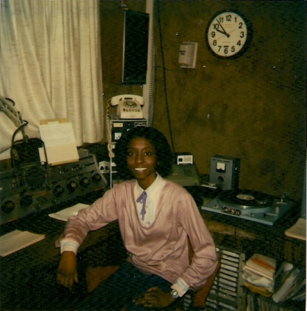 Shirley at WJLS/AM studios.