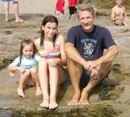 With two of my girls at La Jolla, CA