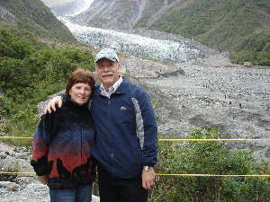 Audrey & Gary at Fox Glacier-2009