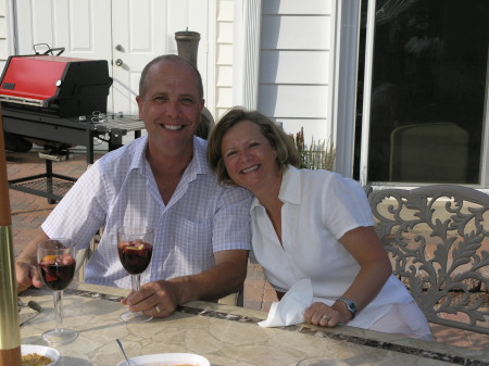 On the patio, 2008