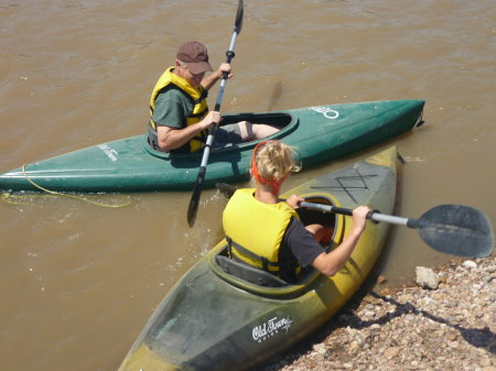 Kayaking the south platte,