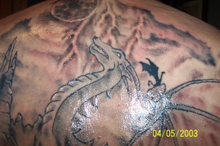 tat on back