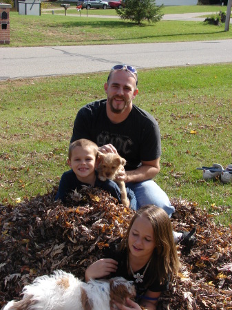 Bill, Logan, Halee, & the dogs