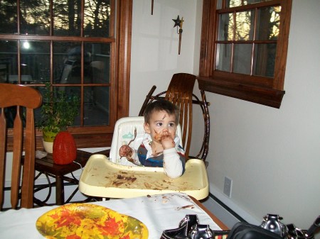 Caleb's First Thanksgiving Pie