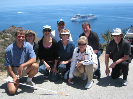 Group picture in Catalina, California