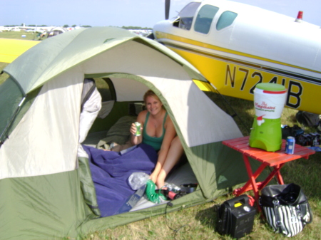 Camping at the airshow 2009