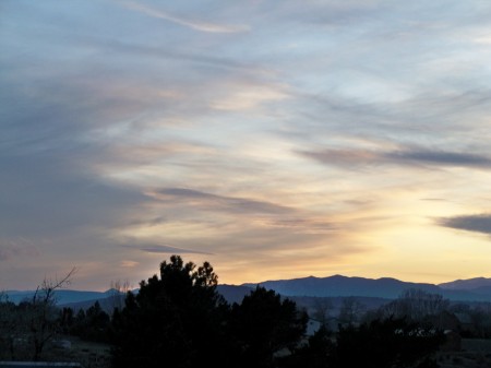 Colorado sun rise