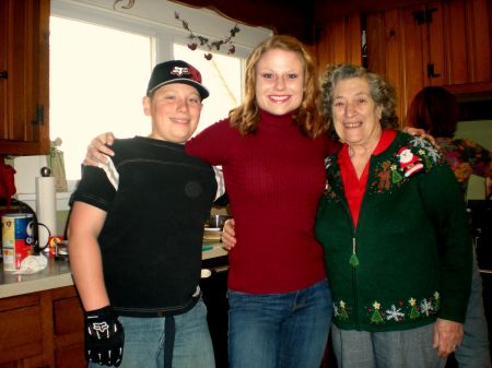 Hunter, Sheena and Grandma Nancy