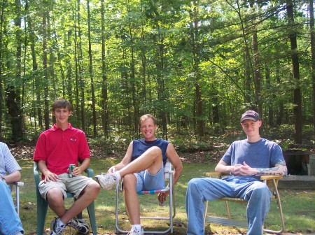 Relaxing at the cabin