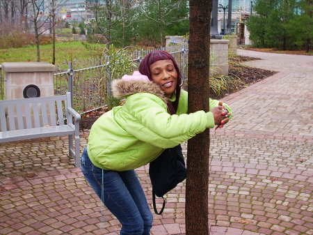 Yvonne On Hug A Tree Day