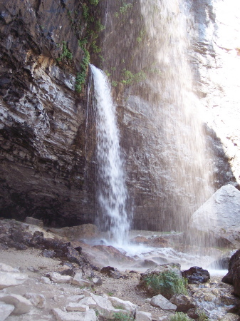 The falls at Hanging Lake