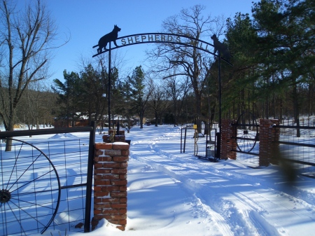 Entrance to our property