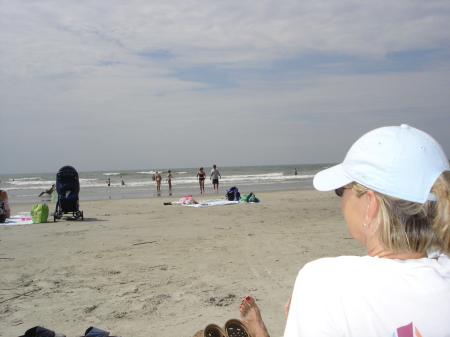 Mott at beach - looking for Ocean Plaza Hotel