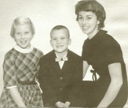 My sister Donna, brother Richard & me