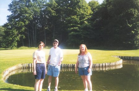 Karen Beatty with husband and Debbie Burley