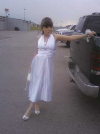 rebecca at her 9th grade prom