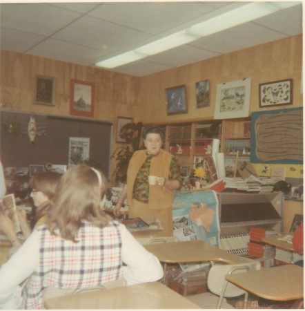 Mrs Willets, Class 8-4, Kenai Middle, 1970