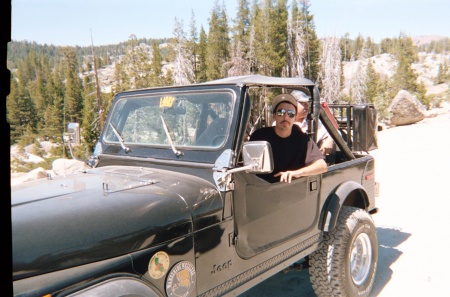 Mitch in the Jeep