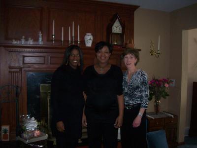 Teresa with friends who hosted Baby shower