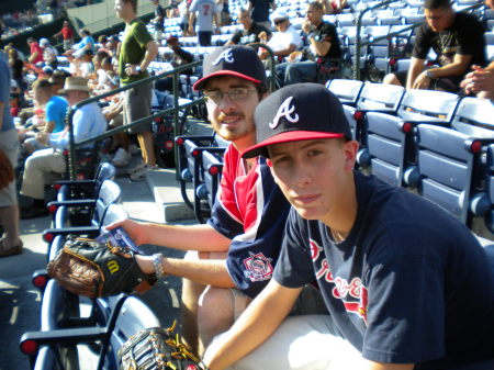 My boys at Braves baseball game. .