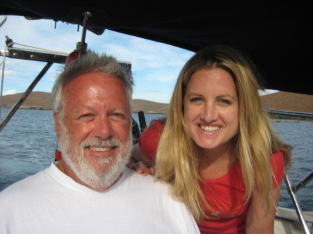 Nicole and I sailing off of La Paz