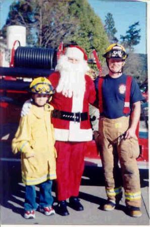 Steve & Zach and Santa