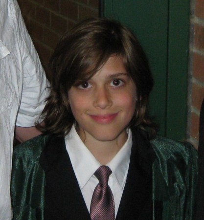 Cody at his 8th grade graduation, June 2009