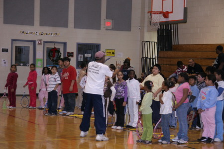 Teaching Tennis to Elementary future Stars