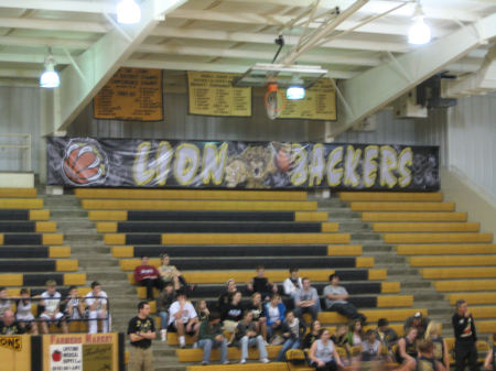 Lion Backers in Lion's Den Arena 2009-10