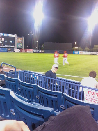 Dan first row Yankee Stadium Tampa Fl