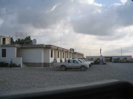 The old Khowst airport terminal