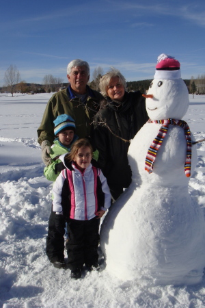 Snowman in Munds Park