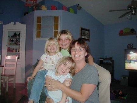 Daughter Angie with my three grand daughters