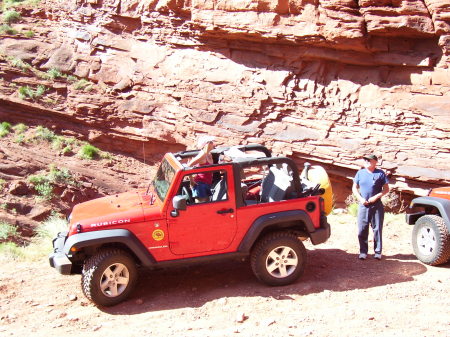 Sister, Father and I jeeping in MOAB, 2007