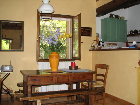 Our home in Lourmarin,dining room/kitchen