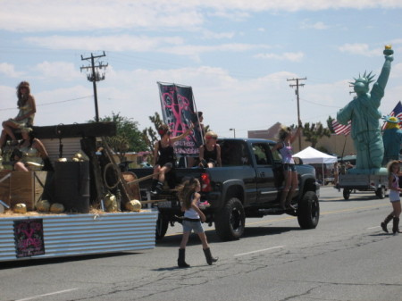 Our float in the Grubstake Days parade