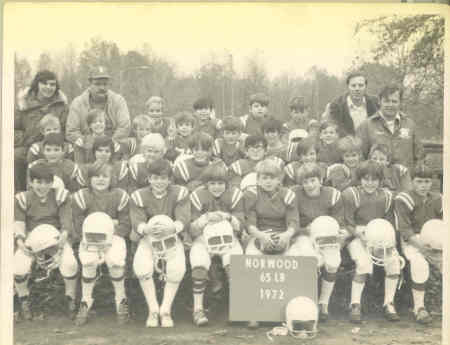 1972 Norwood Football 65 lb Team