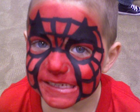 my son Jacob as Spiderman