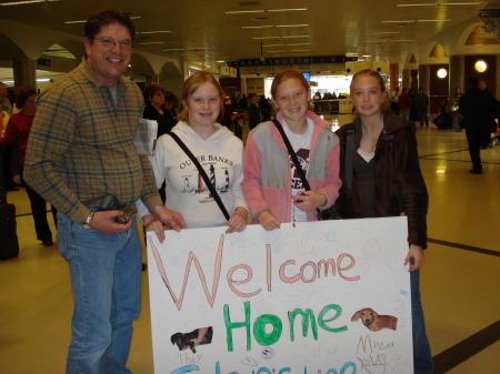 Christine is welcomed home