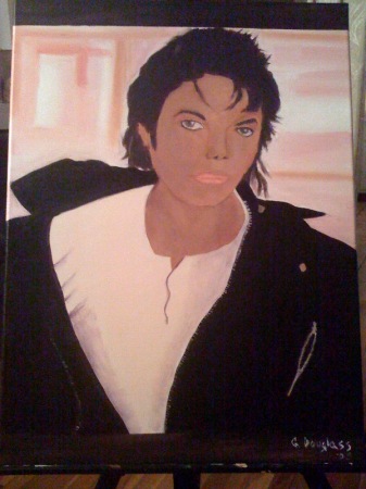 MJ Painting from his "BAD" days