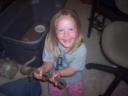 DAISY  AGE 4   LOVES SNAKES