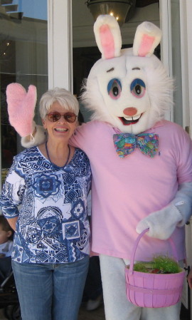 Even the Easter Bunny wants to pose with me!