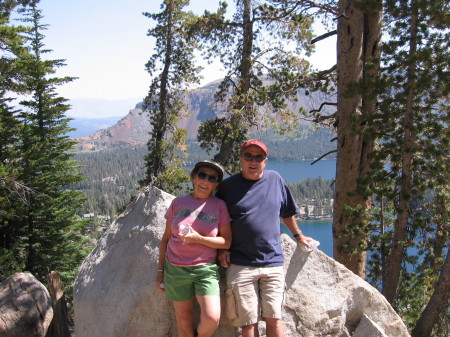 Carol & Steve, hiking to Crystal Lake, Mammoth