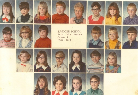 4th grade class photo 1973-74