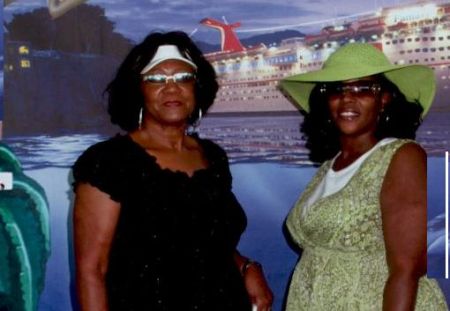 Me and Auntie on the cruise
